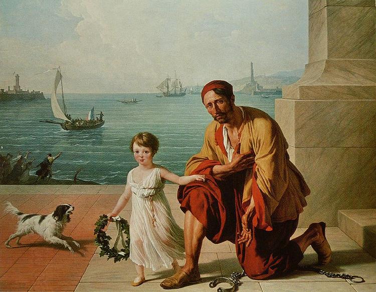 Francois-Andre Vincent Allegorie de la liberation des esclaves d Alger par Jerome Bonaparte China oil painting art